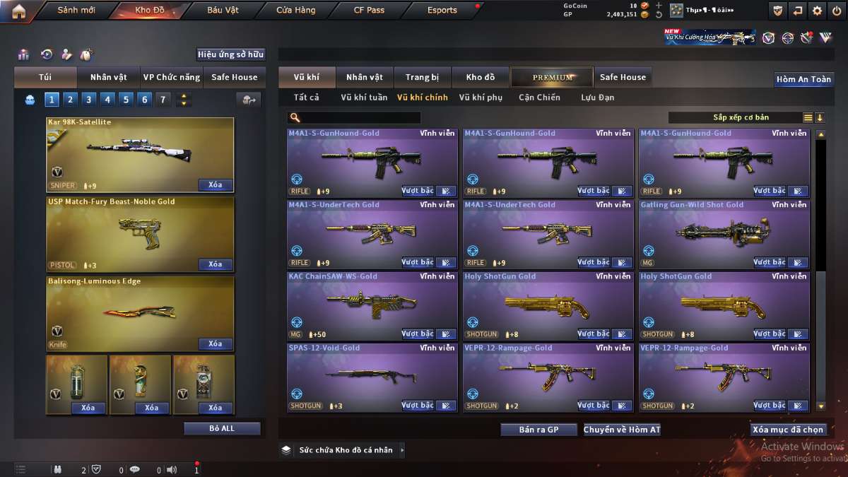 shop acc cf uy tin gia re